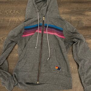 Aviator Nation Grey Zip Up